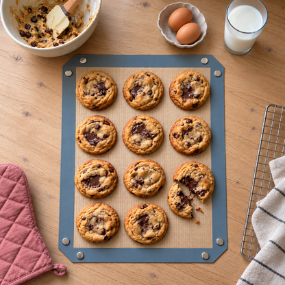 BackFreude 3-in-1 Backmatte mit Druckknöpfen
