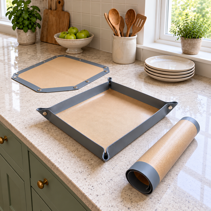 BackFreude 3-in-1 Backmatte mit Druckknöpfen